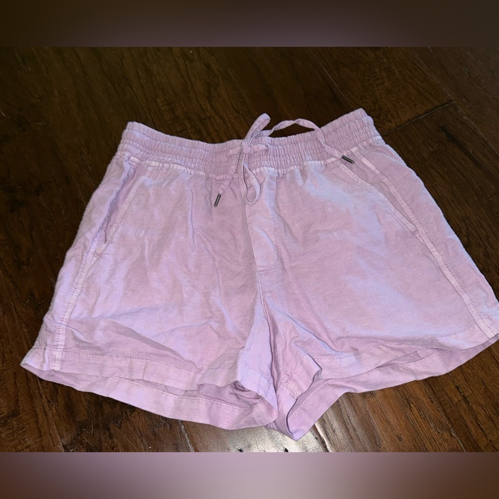 NWOT Gap Light Purple Linen Drawstring Shorts size XS